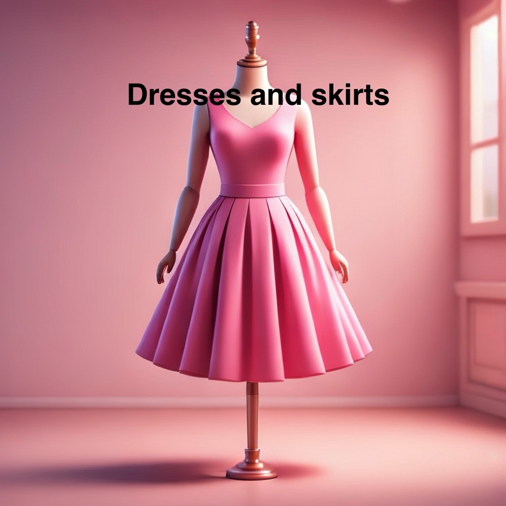 Classic Pink Fit-and-Flare Dress
